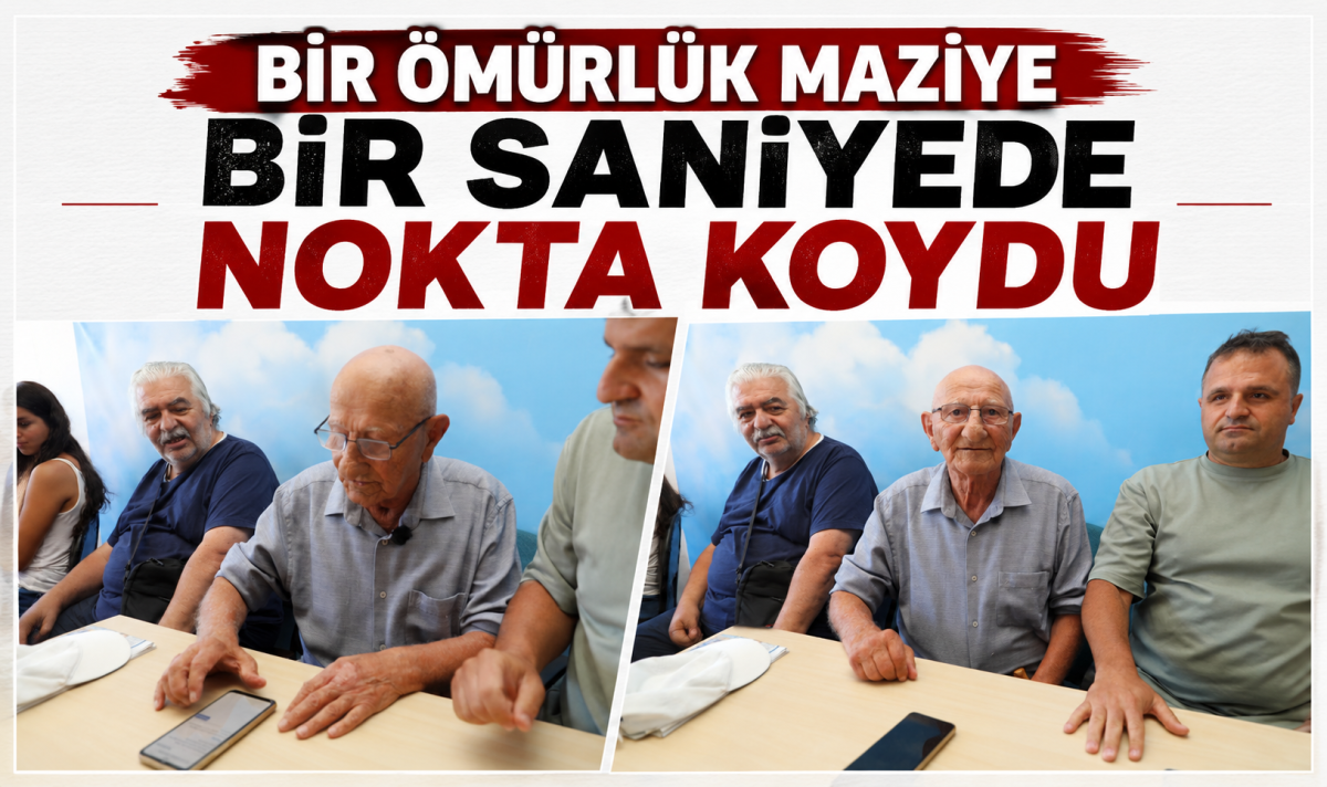 Bir ömürlük maziye bir saniyede nokta koydu