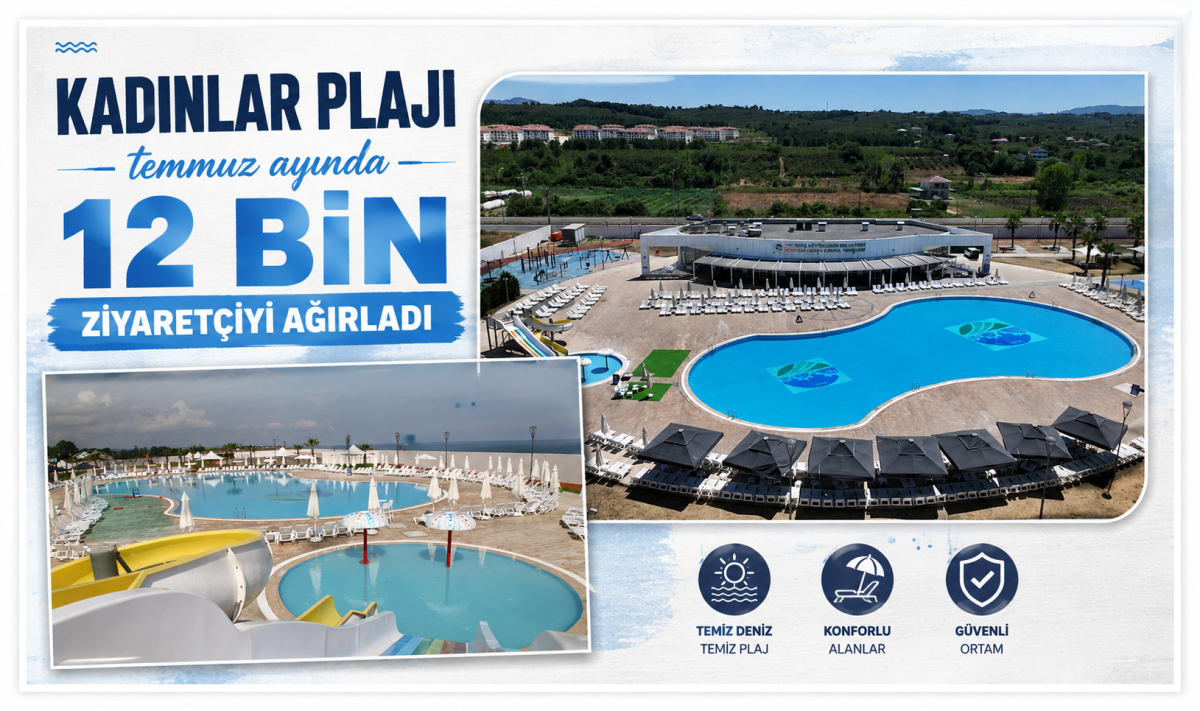 Kadınlar Plajı temmuz ayında 12 bin ziyaretçiyi ağırladı