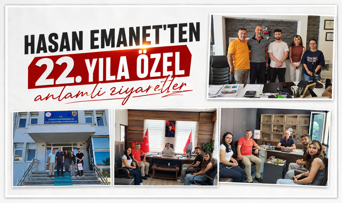 Hasan Emanet’ten 22. yıla özel anlamlı ziyaretler