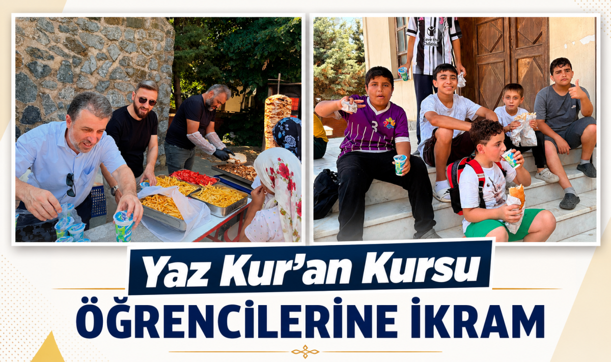 Yaz Kur’an Kursu öğrencilerine ikram