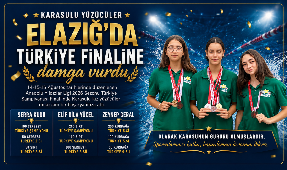 Karasulu yüzücüler Elazığ’da Türkiye finaline damga vurdu