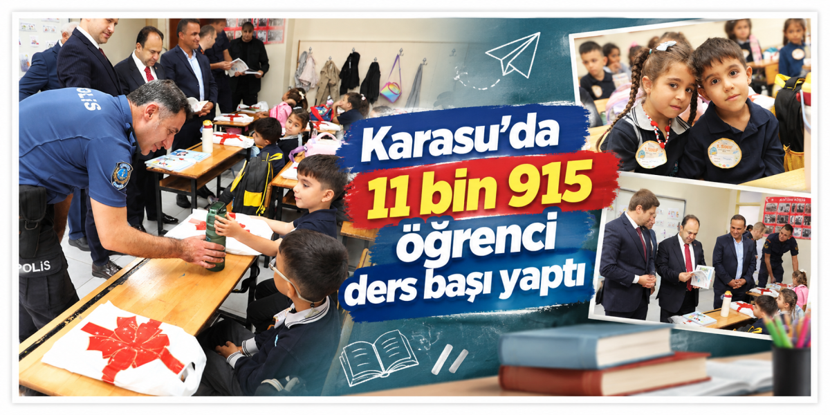Karasu’da 11 bin 915 öğrenci ders başı yaptı