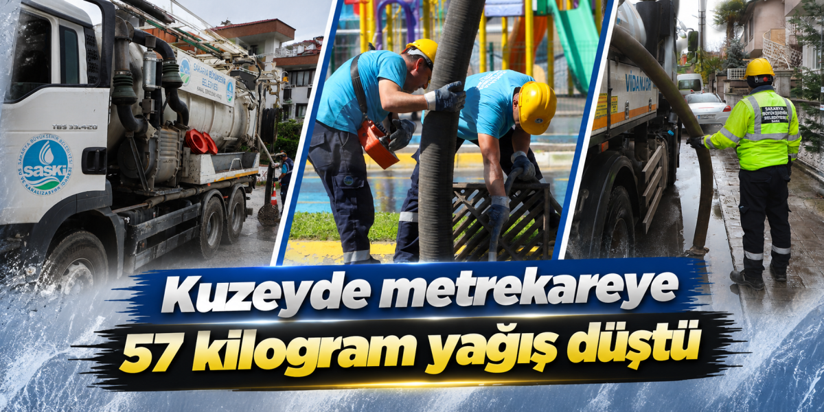 Kuzeyde metrekareye 57 kilogram yağış düştü
