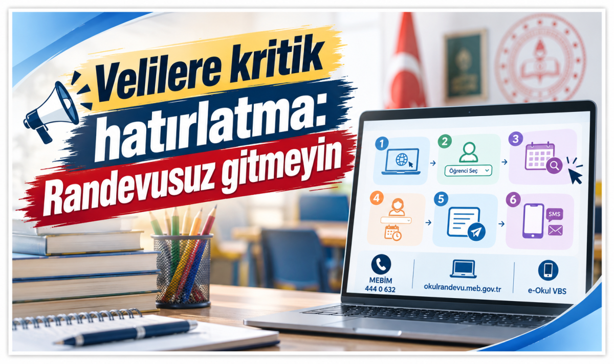 Velilere kritik hatırlatma: Randevusuz gitmeyin
