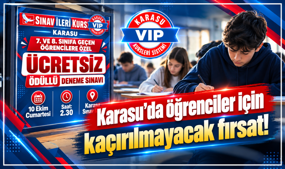 Karasu’da öğrenciler için kaçırılmayacak fırsat