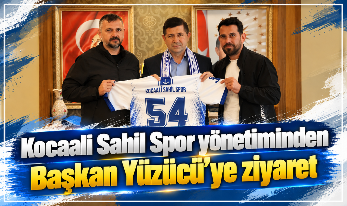 Kocaali Sahil Spor yönetiminden Başkan Yüzücü’ye ziyaret