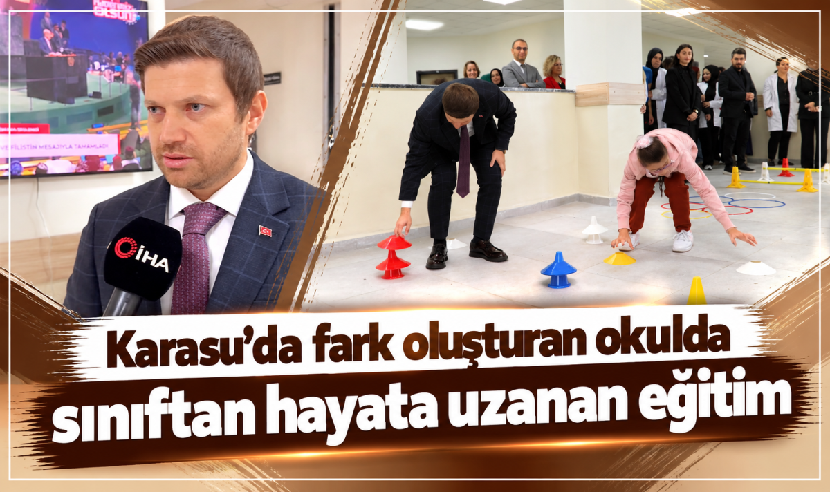 Karasu’da fark oluşturan okulda sınıftan hayata uzanan eğitim