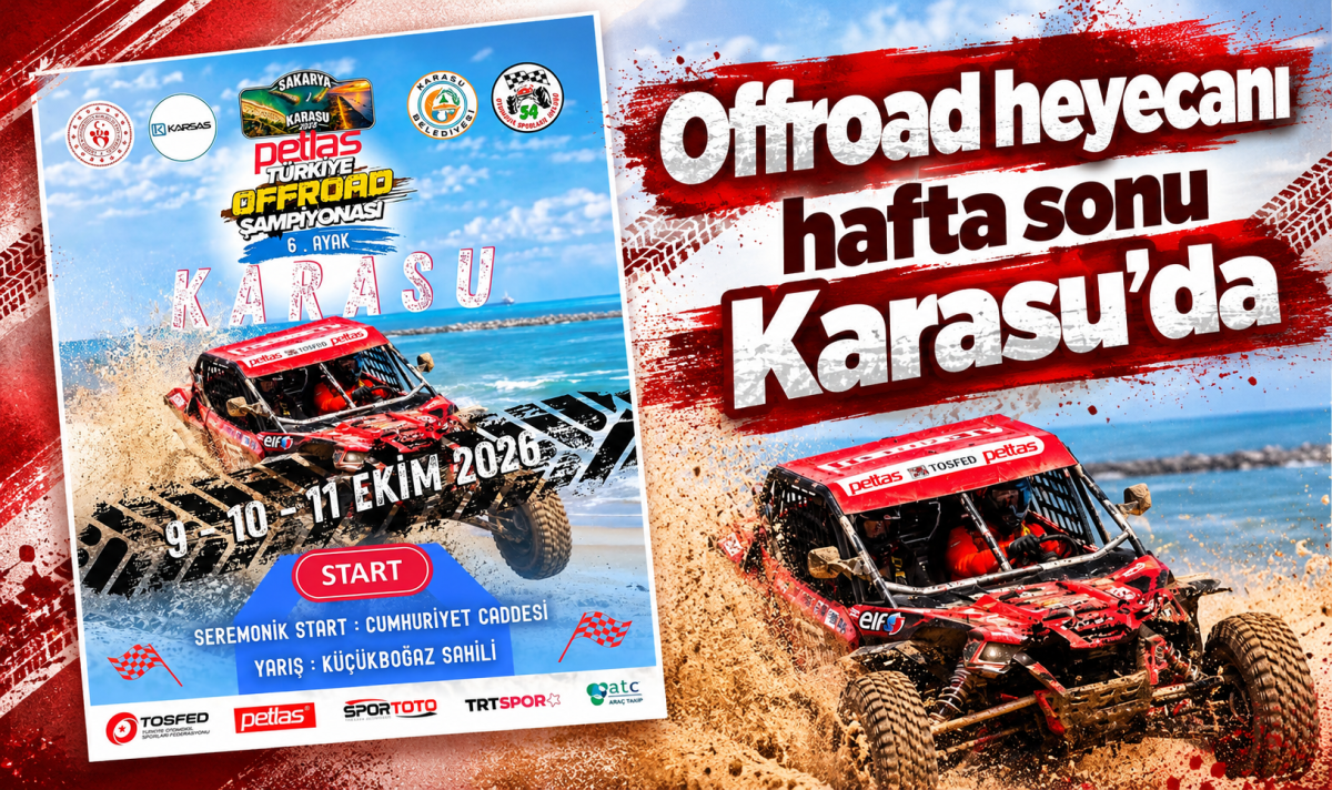 Offroad heyecanı hafta sonu Karasu’da