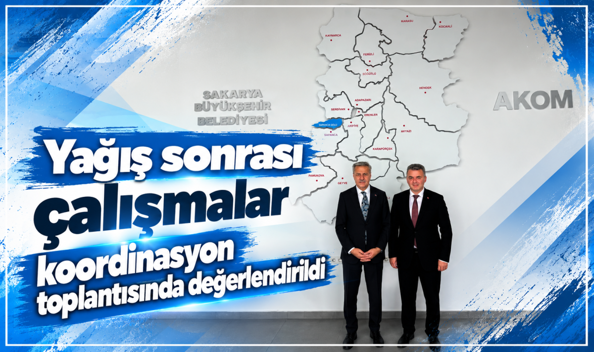 Yağış sonrası çalışmalar koordinasyon toplantısında değerlendirildi