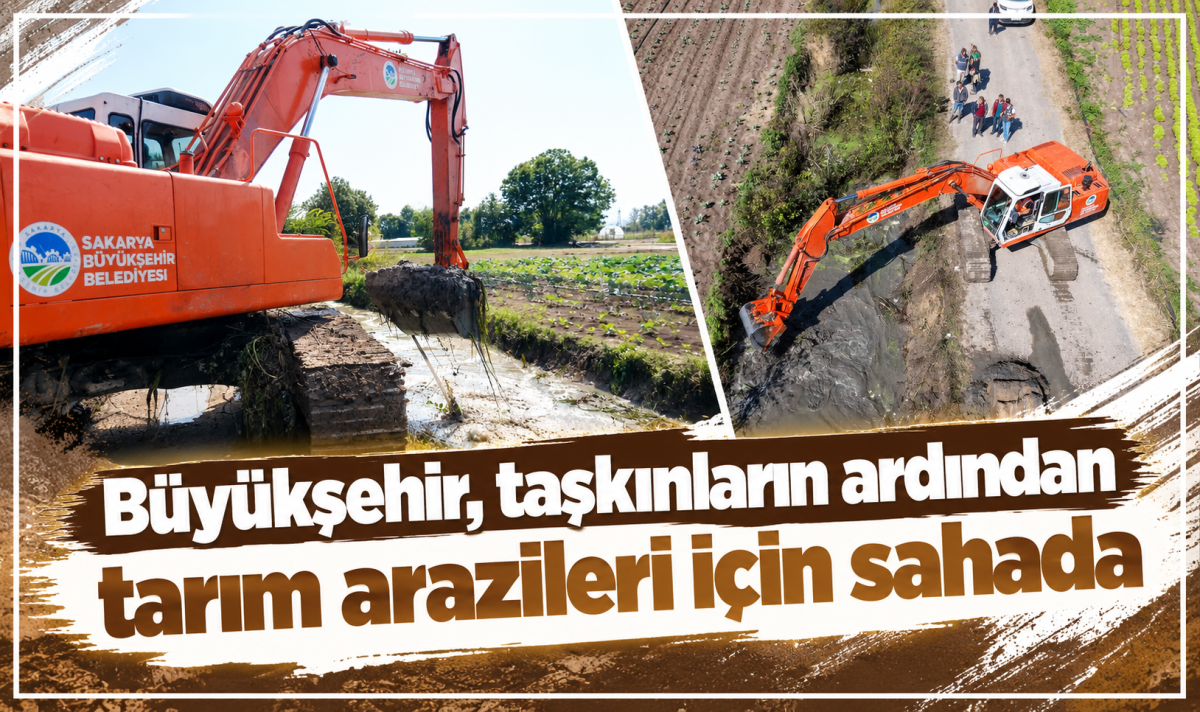 Büyükşehir, taşkınların ardından tarım arazileri için sahada