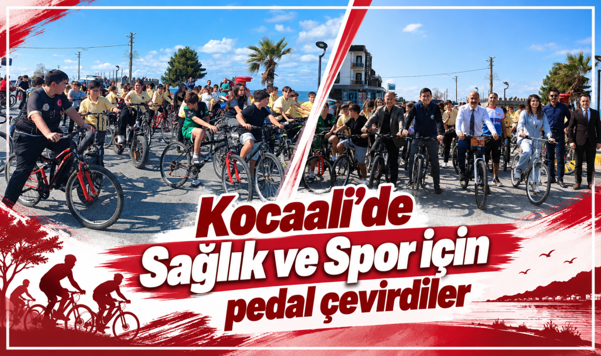 Kocaali’de Sağlık ve Spor için pedal çevirdiler