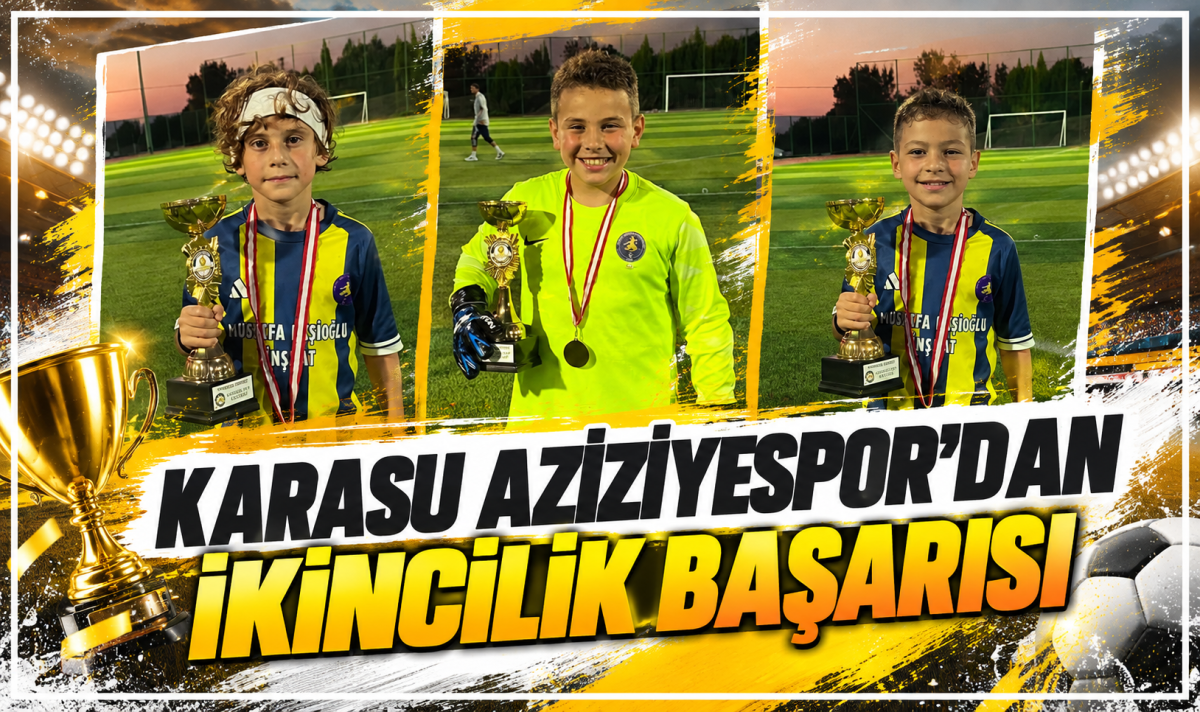 Karasu Aziziyespor’dan ikincilik başarısı