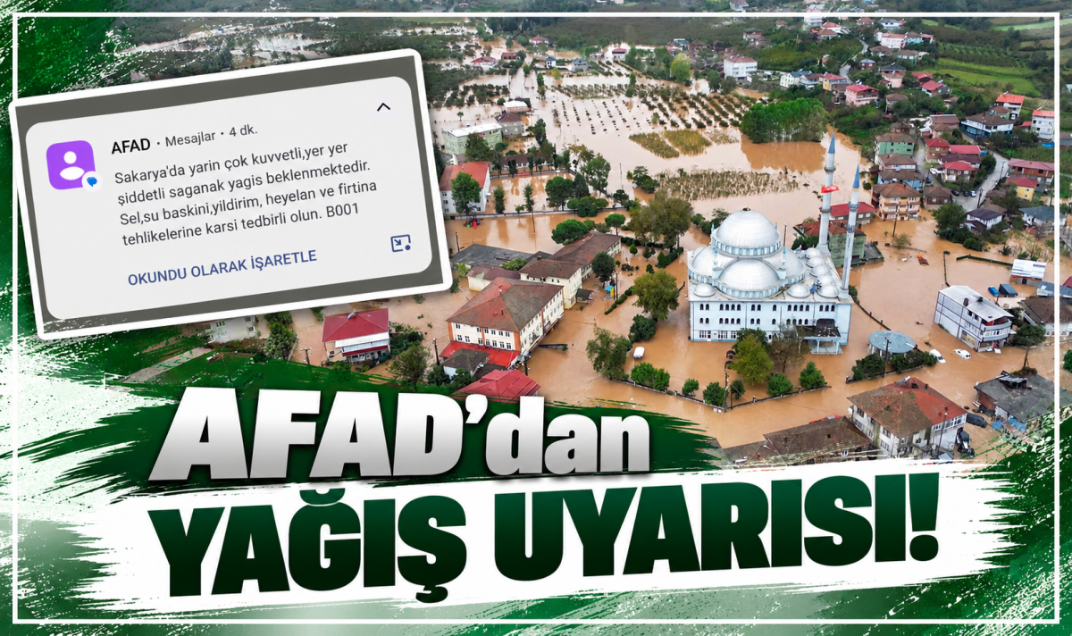 AFAD’dan yağış uyarısı!