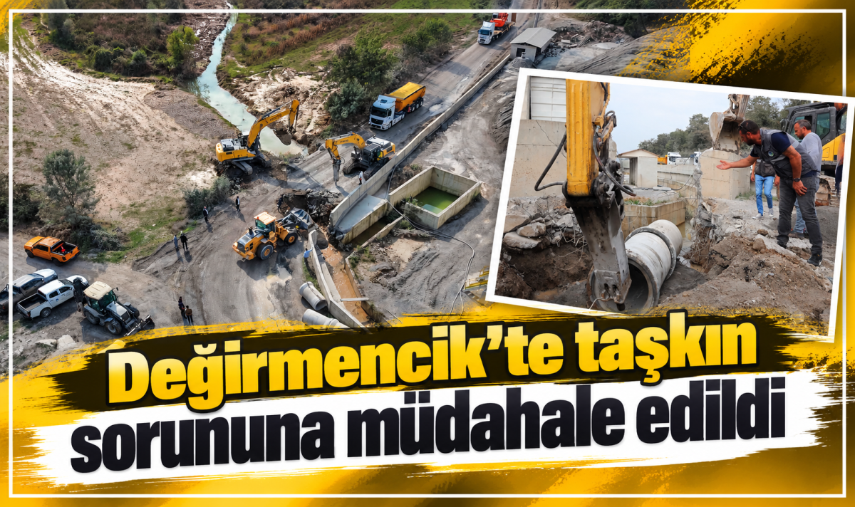 Değirmencik’te taşkın sorununa müdahale edildi