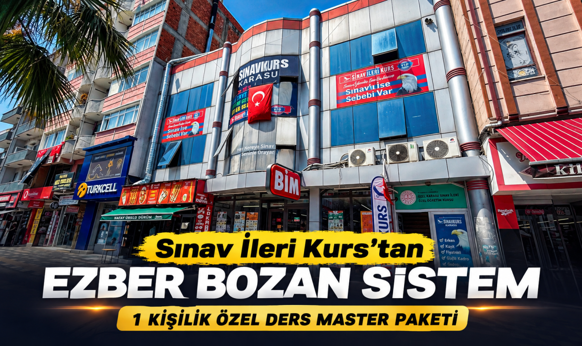 Sınav İleri Kurs’tan ezber bozan sistem 1 kişilik özel ders master paketi