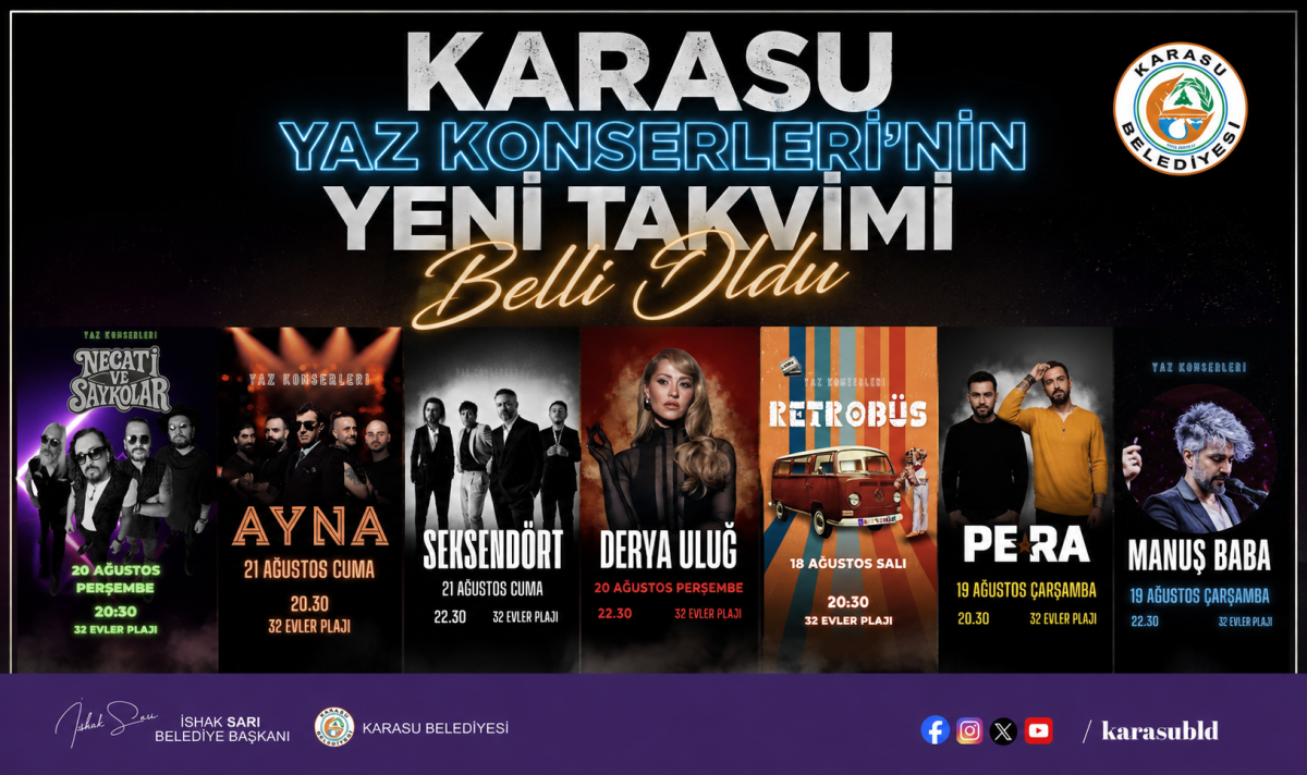 YAZ KONSERLERİ’NİN YENİ TAKVİMİ BELLİ OLDU