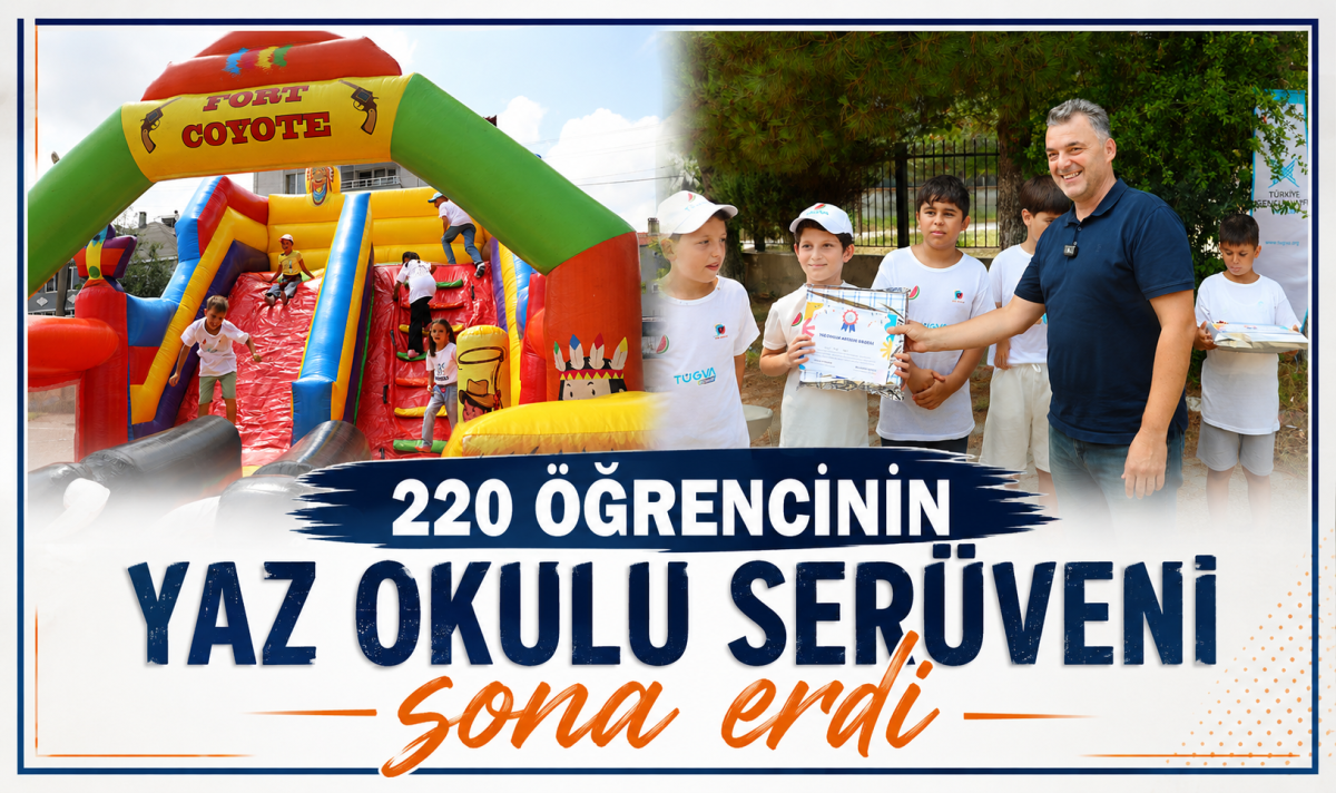 220 öğrencinin yaz okulu serüveni sona erdi