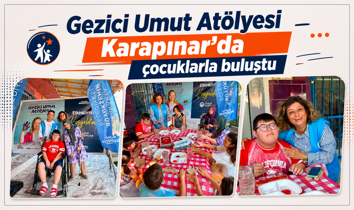 Gezici Umut Atölyesi Karapınar’da çocuklarla buluştu